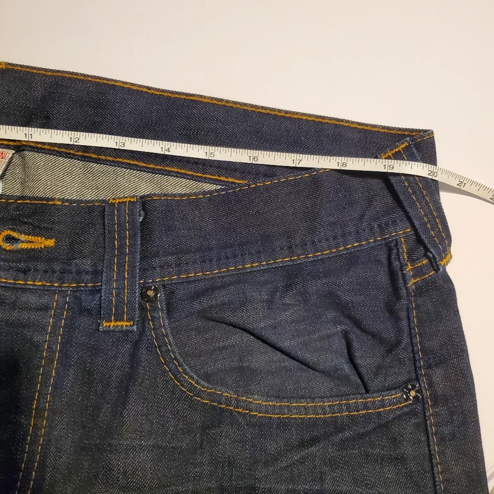 True Religion Jeans Men Straight Leg Phantom Blake  Dark Blue Denim 36 X 34